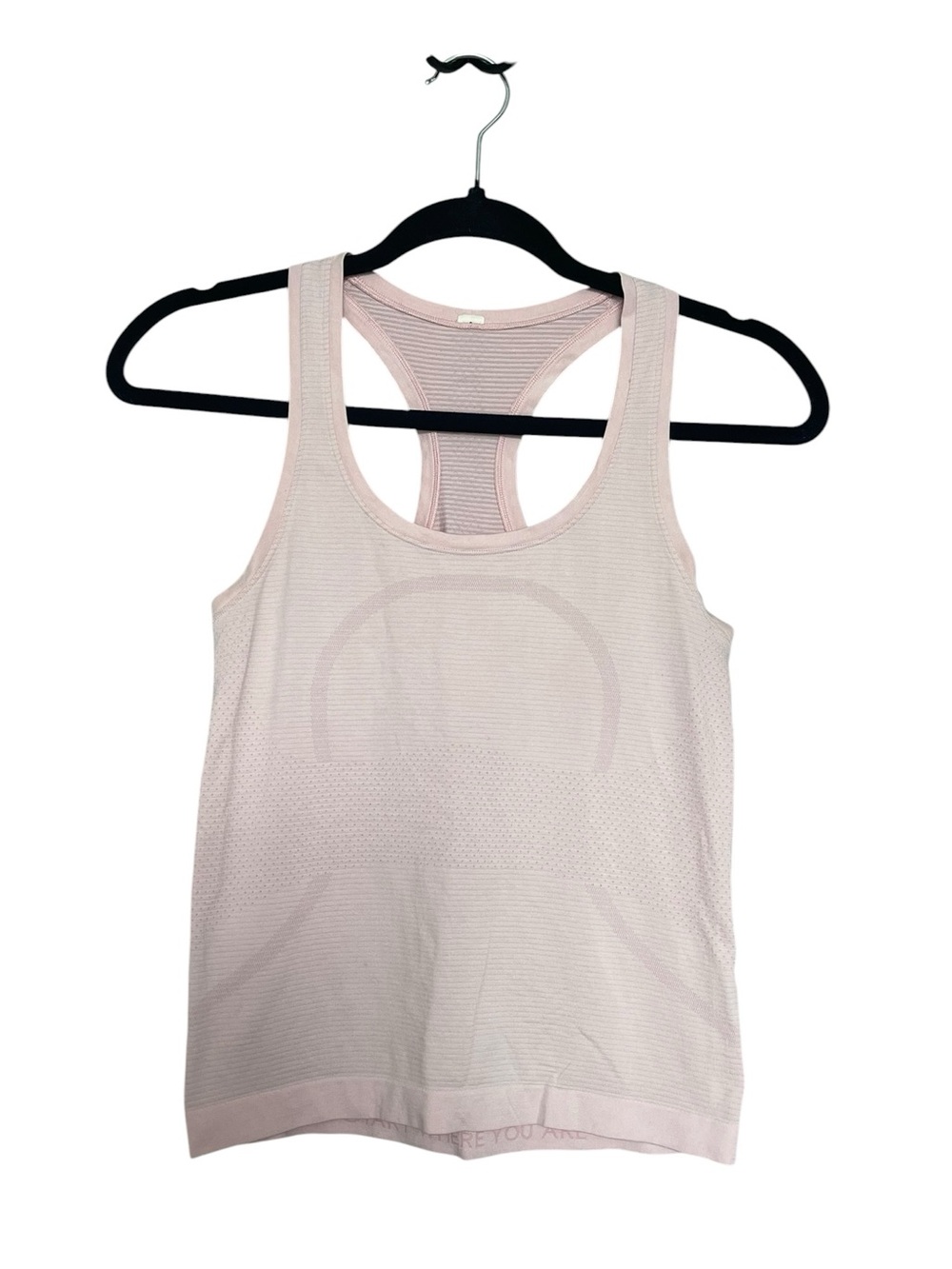 Lululemon Baby Pink Cropped Swiftly Tank